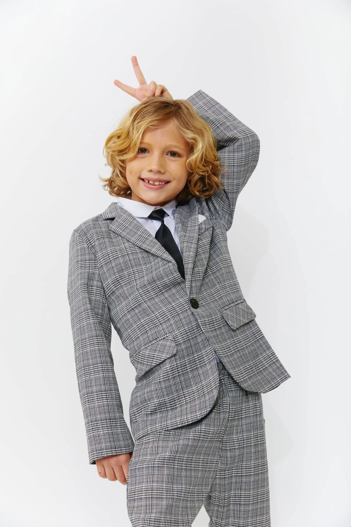 Gray Plaid Piece Suit 4 Gray Plaid Piece Suit - Image 2