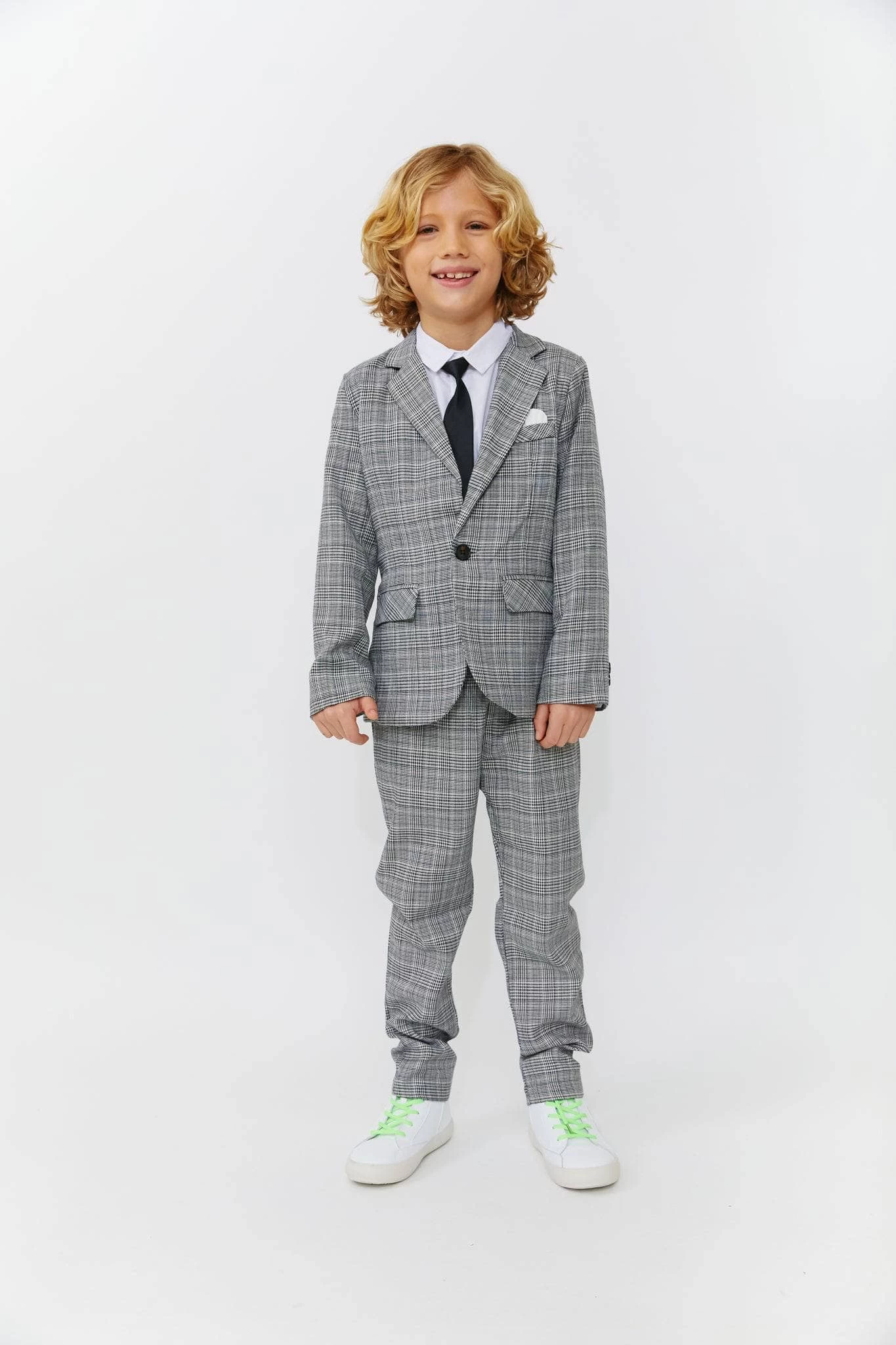 Gray Plaid Piece Suit 5 Gray Plaid Piece Suit - Image 3