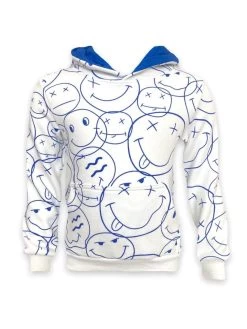 Happy Doodle Plush Lined Hoodie 11 Happy Doodle Plush Lined Hoodie -Lola + The Boys happy doodle plush lined hoodie lola the boys 29013482176614