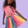 Hearts Rainbow Tutu Skirt -Lola + The Boys hearts rainbow tutu skirt lola the boys 28993777729638