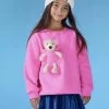 Teddy Buddy Bear Crewneck -Lola + The Boys hoodie teddy bear crewneck lola the boys 28365914407014