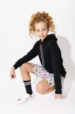 Women's Good Vibes Rainbow Hoodie -Lola + The Boys hoodie women s good vibes rainbow hoodie lola the boys 29626365247590