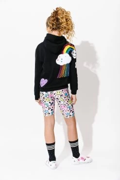 Women's Good Vibes Rainbow Hoodie -Lola + The Boys hoodie women s good vibes rainbow hoodie lola the boys 29626365378662