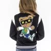 Bear Varsity Bomber Jacket -Lola + The Boys jackets bombers bear varsity bomber jacket lola the boys 28527302770790