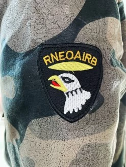 Camo Leather Moto Jacket -Lola + The Boys jackets bombers camo leather moto jacket lola the boys 29604504338534