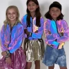 Hologram Reflective Bomber -Lola + The Boys jackets bombers hologram reflective bomber lola the boys 28180032946278