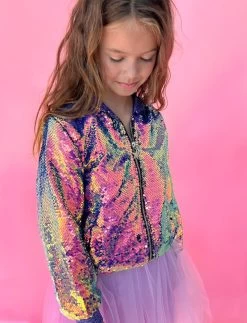 Magic Mermaid Sequin Bomber