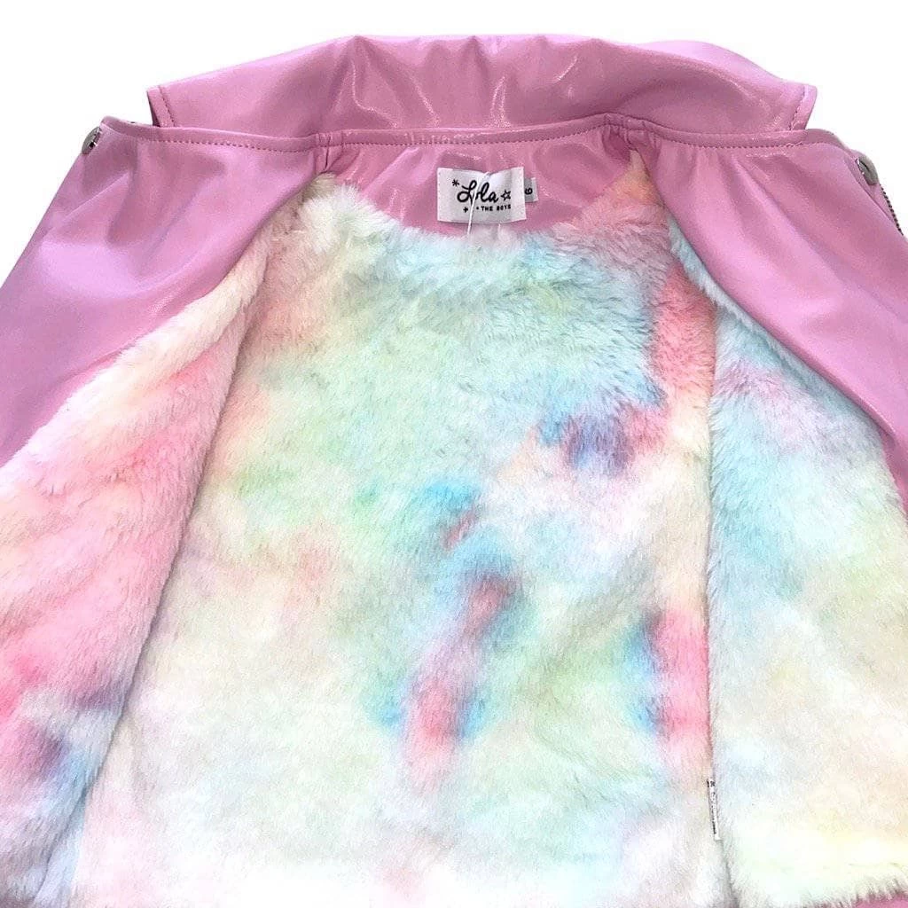 Pink Pearl Vegan Leather Jacket 7 Pink Pearl Vegan Leather Jacket - Image 5