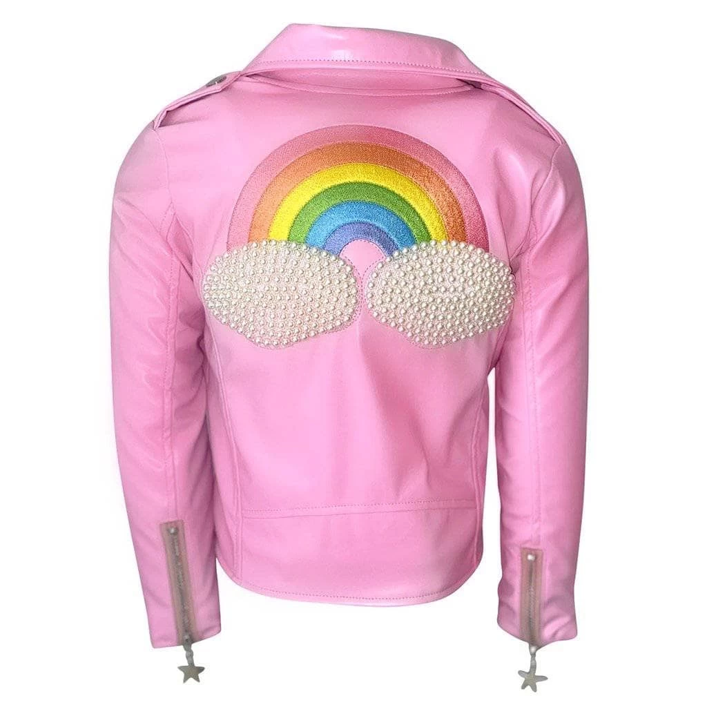 Pink Pearl Vegan Leather Jacket 6 Pink Pearl Vegan Leather Jacket - Image 4