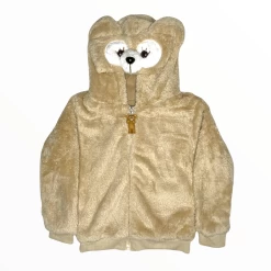 Plush Brown Bear Jacket -Lola + The Boys jackets bombers plush brown bear jacket lola the boys 28577891352678