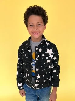 Star Of The Show Denim Jacket -Lola + The Boys jackets bombers star of the show denim jacket lola the boys 28806115033190