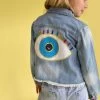 Women's Evil Eye Gem Denim