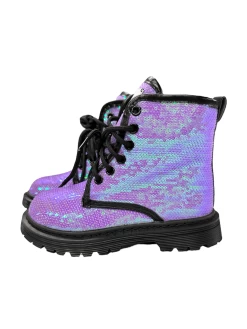 Lavender Sequin Boots -Lola + The Boys lavender sequin boots lola the boys 29406968971366