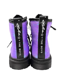 Lavender Sequin Boots -Lola + The Boys lavender sequin boots lola the boys 29406969036902