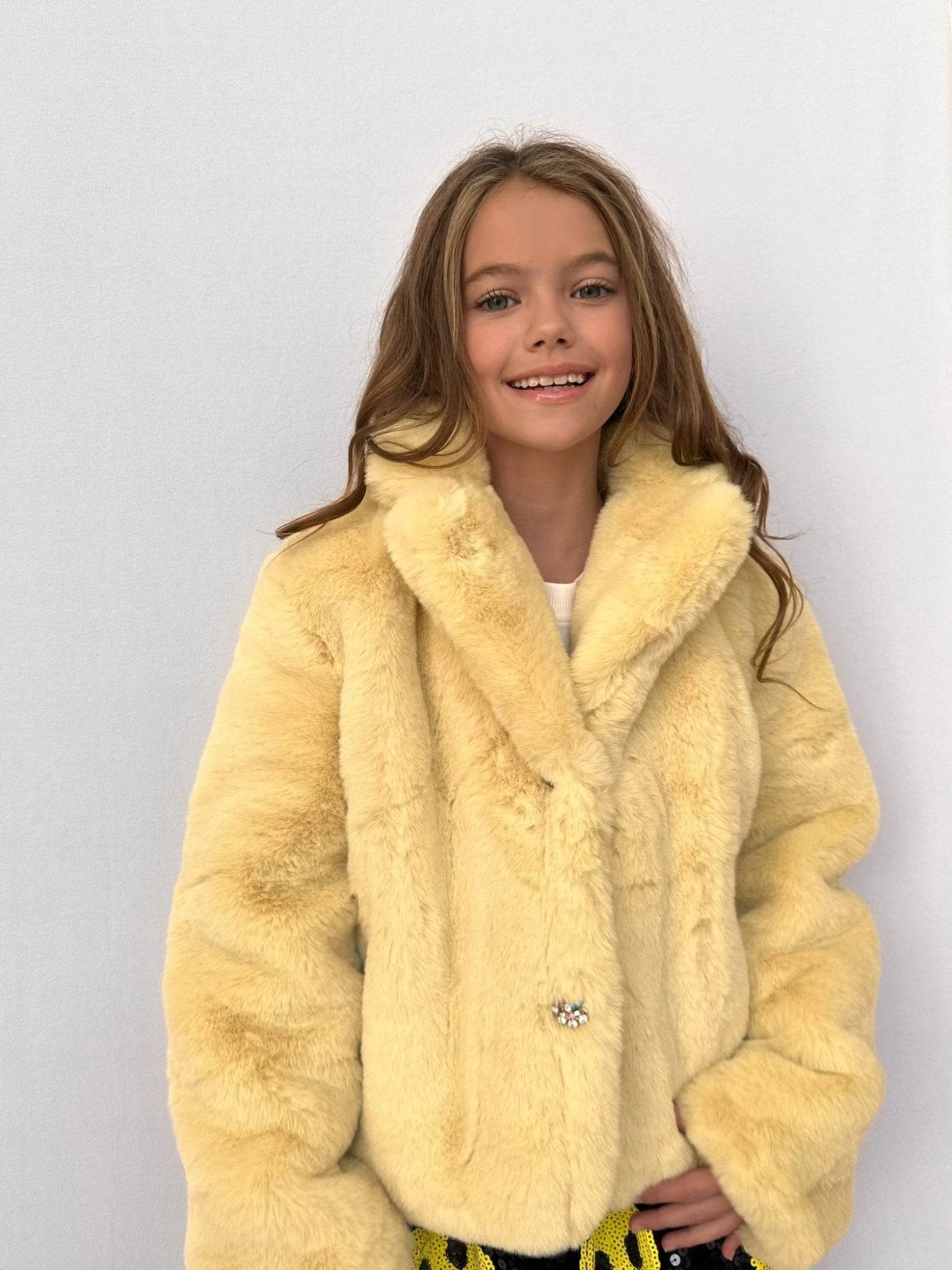 Little Miss Sunshine Faux Fur Jacket 9 Little Miss Sunshine Faux Fur Jacket - Image 7