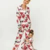 Women’s Rose Garden Silk Lounge Set -Lola + The Boys loungewear wonen s rose garden silk lounge set lola the boys 29500739256422