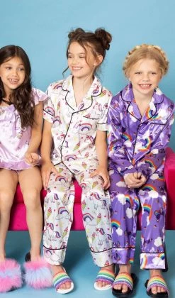 Magical Unicorn Ice Cream Silk Set With Pants 10 Magical Unicorn Ice Cream Silk Set With Pants -Lola + The Boys magical unicorn ice cream silk set lola the boys 28974250885222