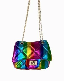 Metallic Coco Mini Purse -Lola + The Boys metallic coco mini purse lola the boys 29612553240678