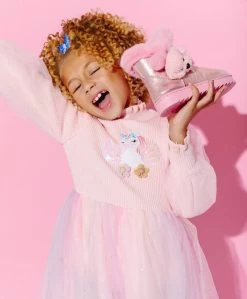 Metallic Poodle Boots -Lola + The Boys metallic poodle boots lola the boys 29299282444390