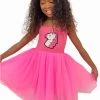 Hot Pink Unicorn Tutu Dress -Lola + The Boys midi crystal unicorn tutu dress lola the boys 28994121400422