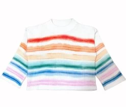 Ombre Stripe Sweater -Lola + The Boys ombre stripe sweater lola the boys 28947007701094