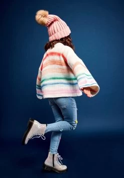 Ombre Stripe Sweater -Lola + The Boys ombre stripe sweater lola the boys 29071185707110