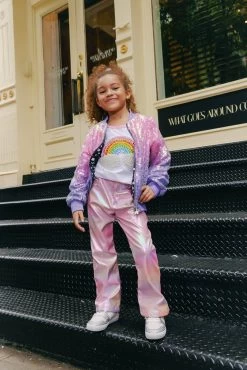 Lavender Haze Sequin Bomber -Lola + The Boys outerwear lavender haze sequin bomber lola the boys 29680205693030