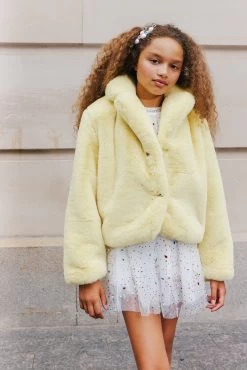 Little Miss Sunshine Faux Fur Jacket