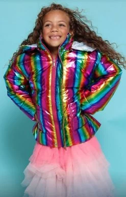 Rainbow Brite Mettalic Puffer
