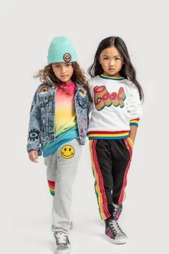Rainbow Sequin Joggers 13 Rainbow Sequin Joggers -Lola + The Boys pants rainbow sequin joggers lola the boys 15534166474854