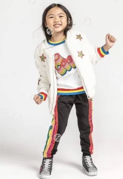 Rainbow Sequin Joggers 12 Rainbow Sequin Joggers -Lola + The Boys pants rainbow sequin joggers lola the boys 15731704594534
