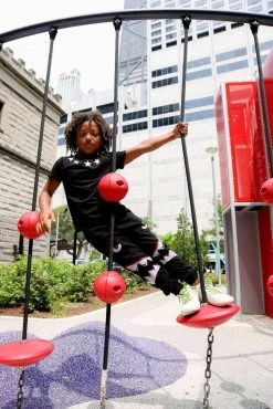 Shark Boy Black Joggers -Lola + The Boys pants shark boy black joggers lola the boys 28325890588774