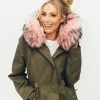 Women's Muted Green Faux Fur Parka 2 Women's Muted Green Faux Fur Parka -Lola + The Boys parkas furs women s muted green faux fur parka lola the boys 29499066318950