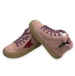 Mauve High Top Sherpa Sneaker -Lola + The Boys purple high top sherpa sneaker lola the boys 29477284511846