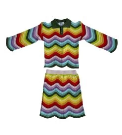 Rainbow Bright Knit Set -Lola + The Boys rainbow bright knit set lola the boys 29526005416038