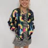 Rainbow Bright Sequin Bomber -Lola + The Boys rainbow bright sequin bomber lola the boys 29548880494694