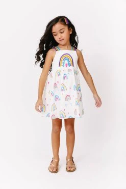 Rainbow Bright Sundress -Lola + The Boys rainbow bright sundress lola the boys 29536982401126