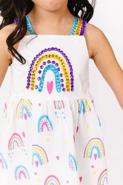 Rainbow Bright Sundress -Lola + The Boys rainbow bright sundress lola the boys 29536982564966