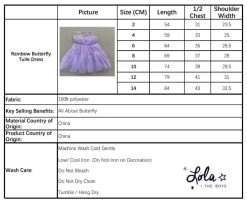 Rainbow Butterfly Tulle Dress -Lola + The Boys rainbow butterfly tulle dress lola the boys 29572344905830