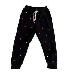 Rainbow Gems Black Joggers -Lola + The Boys rainbow gems black joggers lola the boys 28986351583334