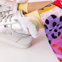 Rainbow Plushie Socks -Lola + The Boys rainbow plushie socks lola the boys 29605205311590