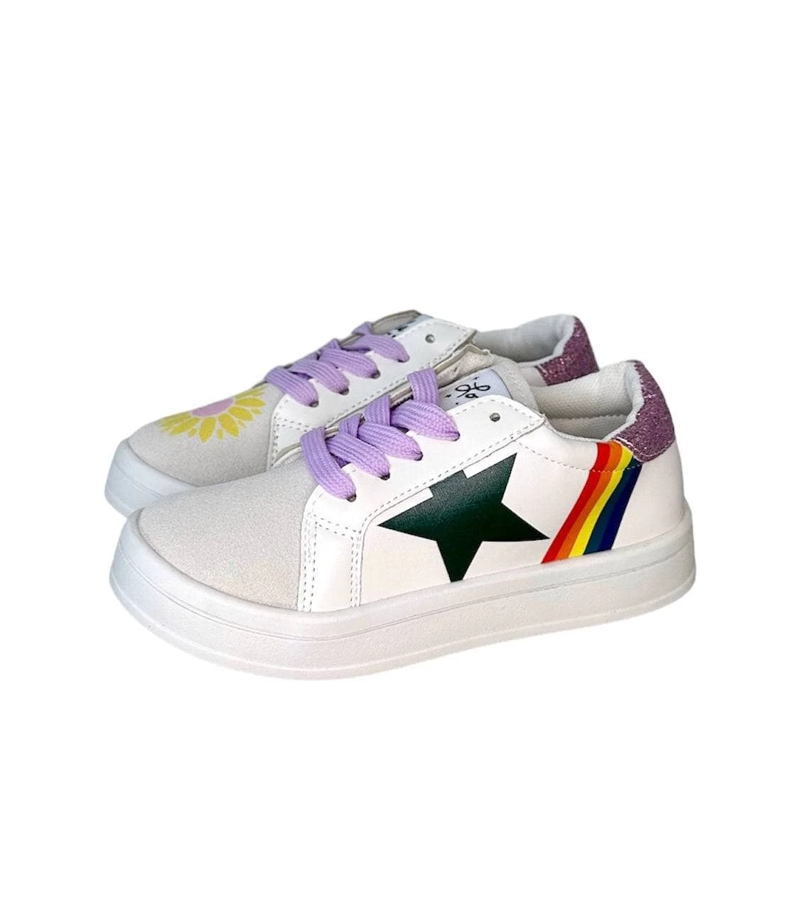 Rainbow Sunflower Sneaker 10 Rainbow Sunflower Sneaker - Image 8