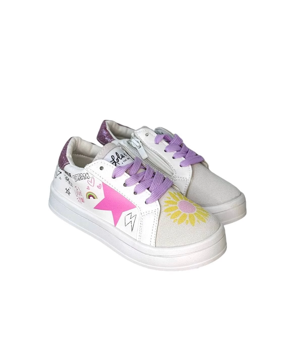 Rainbow Sunflower Sneaker 8 Rainbow Sunflower Sneaker - Image 6