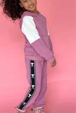 Ace Of Hearts Pink Jogger Set -Lola + The Boys set ace of hearts pink trackset lola the boys 28658250973286