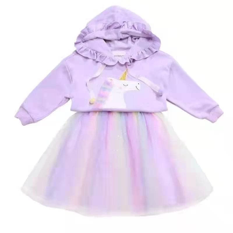 Lavender Hoodie Unicorn Tutu Set 5 Lavender Hoodie Unicorn Tutu Set - Image 3