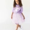 Lavender Hoodie Unicorn Tutu Set