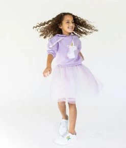 Lavender Hoodie Unicorn Tutu Set 9 Lavender Hoodie Unicorn Tutu Set -Lola + The Boys set lavender hoodie unicorn tutu set lola the boys 28492015042662
