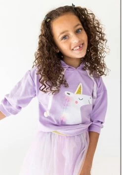 Lavender Hoodie Unicorn Tutu Set 7 Lavender Hoodie Unicorn Tutu Set -Lola + The Boys set lavender hoodie unicorn tutu set lola the boys 28492015599718
