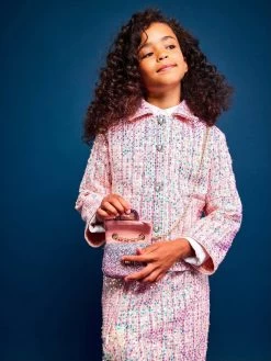 Pink Coco Sequin Tweed Suit -Lola + The Boys set pink coco sequin tweed suit lola the boys 29416685961318
