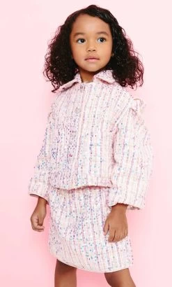Pink Coco Sequin Tweed Suit -Lola + The Boys set pink coco sequin tweed suit lola the boys 29472679133286